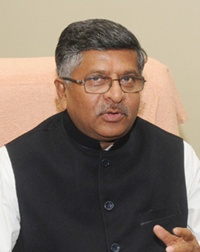 Communications and IT minister Ravi Shankar Prasad
